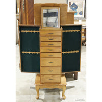 Powell Oak Jewelry Armoire