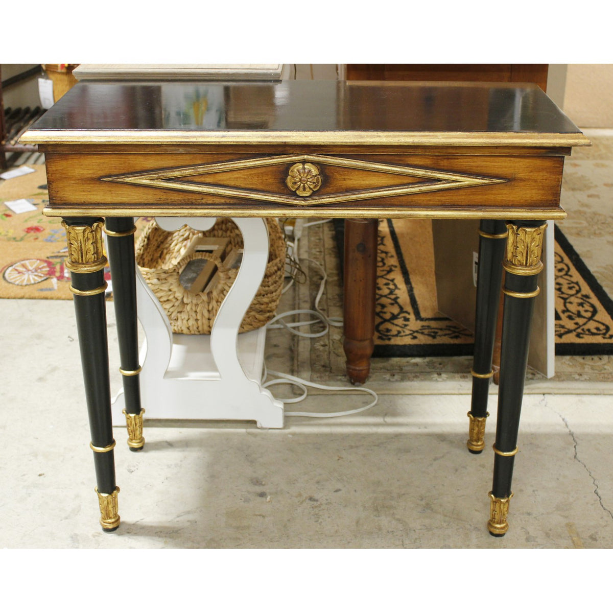 Black & Gold Console Table