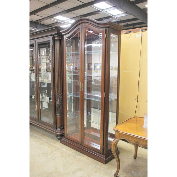 Bonnet Top Curio Cabinet