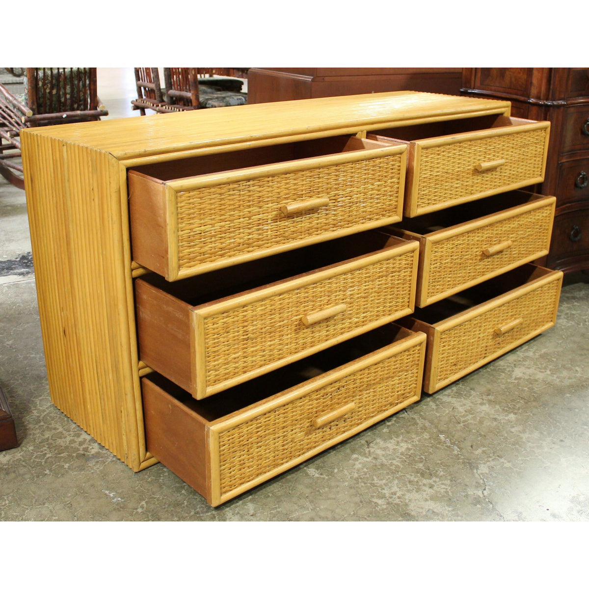 Bamboo 6 Drawer Dresser