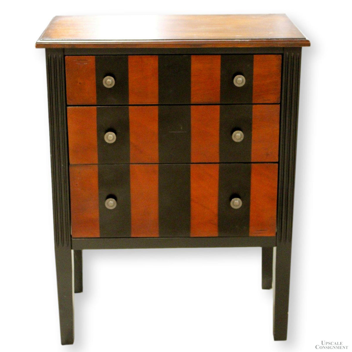 Pier 1 Striped 3 Drawer Chest of Drawers