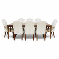 Ethan Allen 'Sable' Dining Table w/8 Chairs