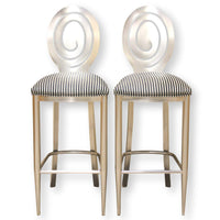 Ethan Allen Pair of 'Radius' Bar Stools