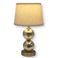 Mercury Glass Stacked Ball Table Lamp