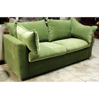Green Velour Sleeper Sofa