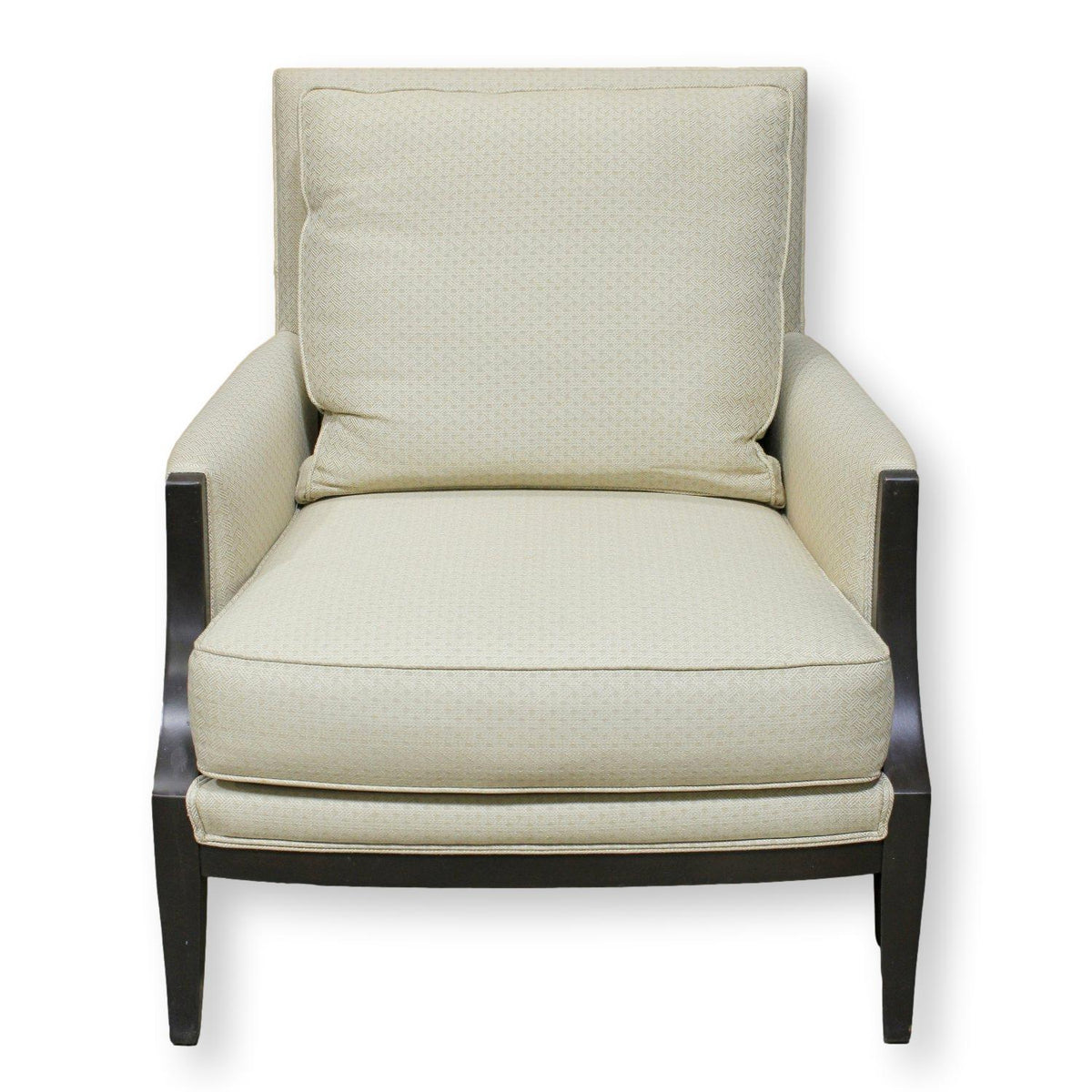 Ethan Allen Wood Frame Accent Chair w/Light Upholstery