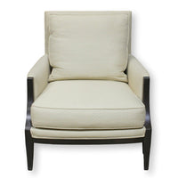 Ethan Allen Wood Frame Accent Chair w/Light Upholstery
