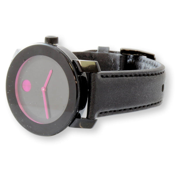 Movado - BOLD Unisex Stainless Steel & Black Ceramic Quartz Watch