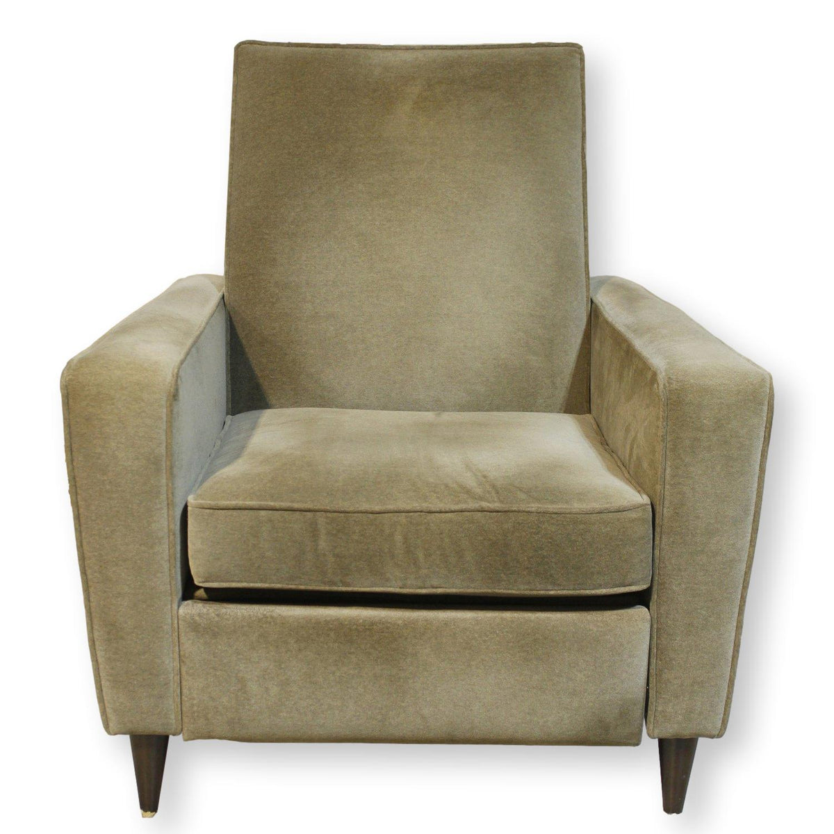 Crate & Barrel Taupe Contemporary Recliner