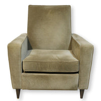 Crate & Barrel Taupe Contemporary Recliner