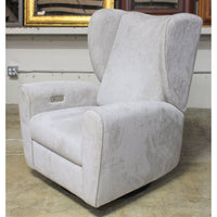 Crate & Barrel Wingback Style Glider w/Power Recline