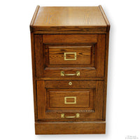 Winners Only Oak 2 Drawer File Cabinet