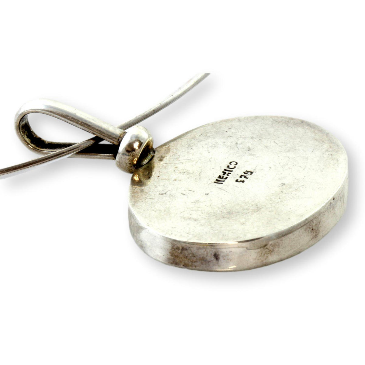 Sterling Silver Robin's Egg Blue Turquoise Pendant & Collar