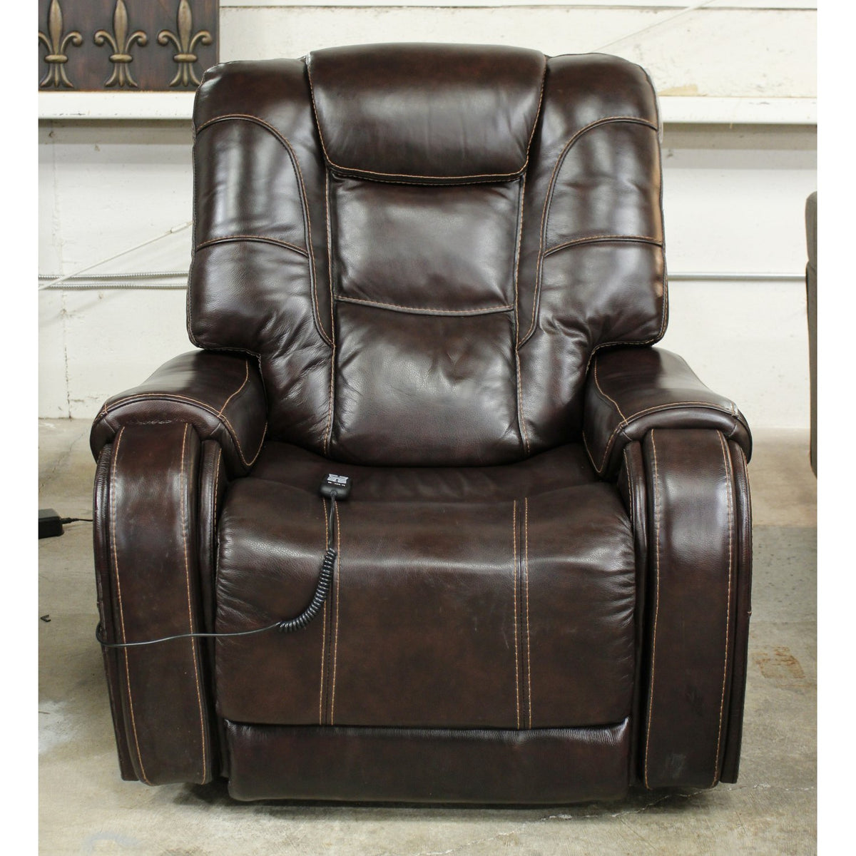 Motolift Cordovan Dual Motor Leather Power Lift Recliner