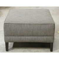 Ethan Allen Houndstooth Ottoman