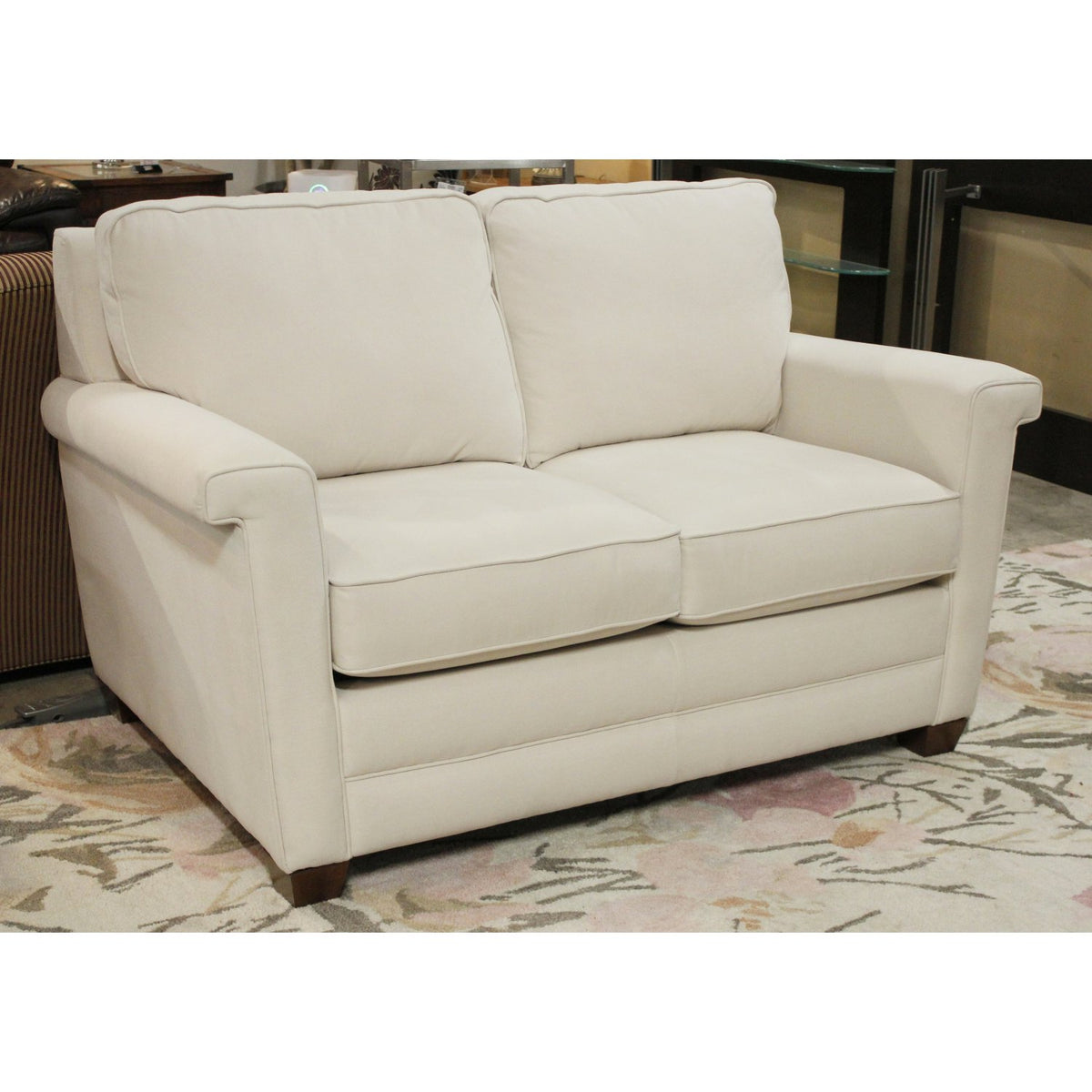La-Z-Boy White Linen Loveseat