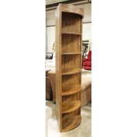 Drexel Pecan Corner Bookcase