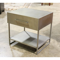 CB2 Steel Nightstand