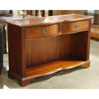 Riverside Mahogany Scalloped Console Table