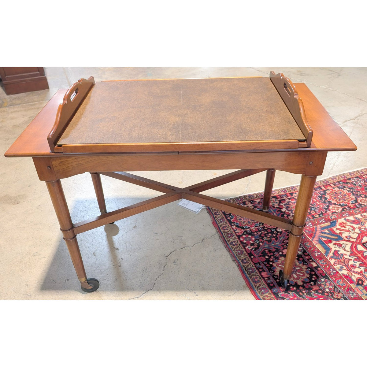 Leopold Stickley Colonial Style Serving Cart w/Tray