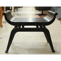 Asian Style Black Lacquer Bench