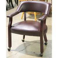 Leather Office Chair On Casters