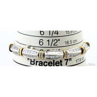5.50 ctw Natural Diamonds 14K Yellow & White Gold Bracelet