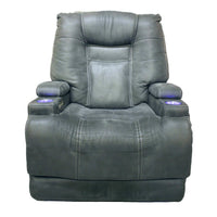 Modern Power Recliner w/Adjustable Headrest & Lumbar