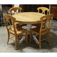 Round Dining Table w/4 Rush Chairs