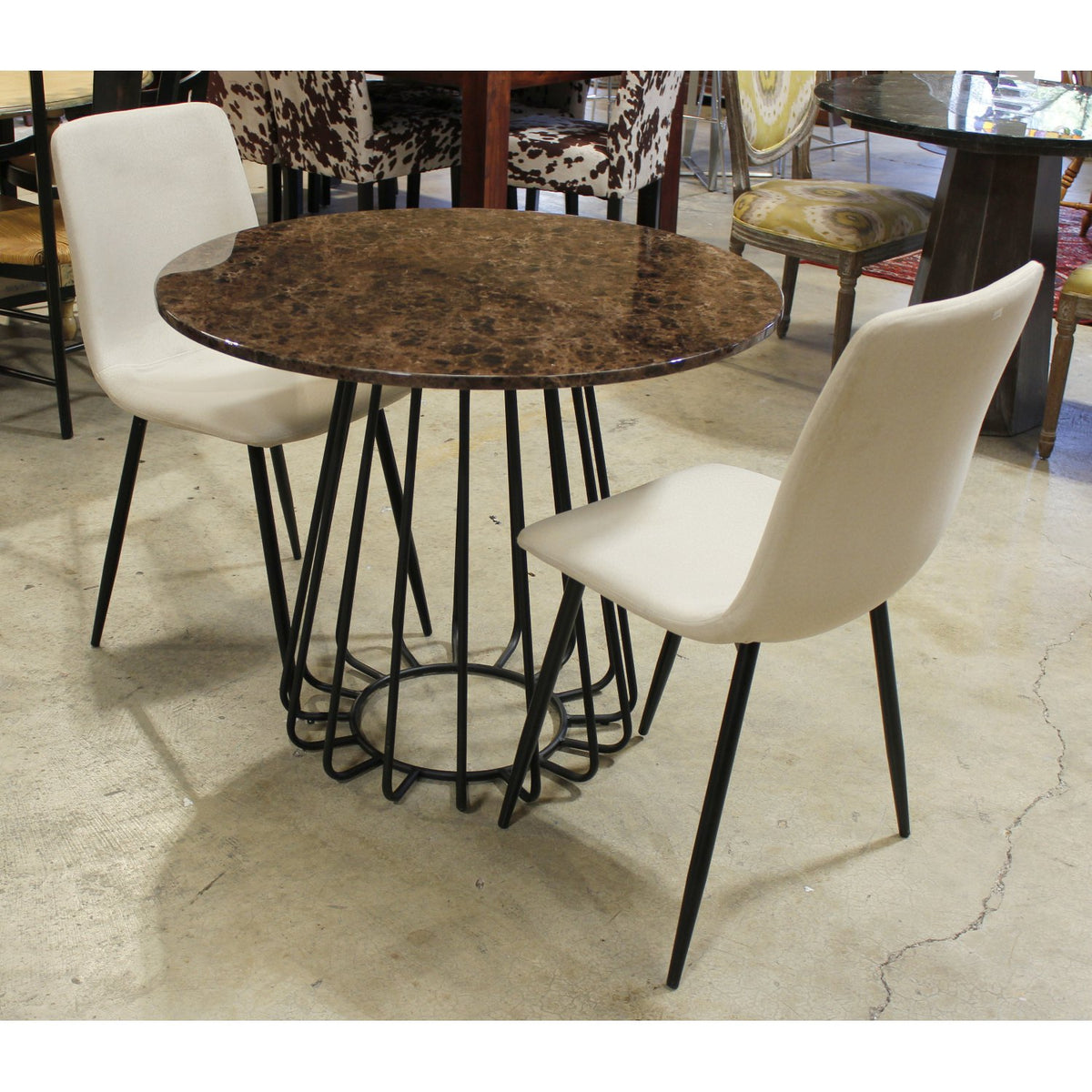 Faux Stone Bistro Table w/2 Chairs