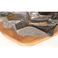 Limited Edition Solid Bronze Sculpture 'Sheep Hunter' by J. Logozzo