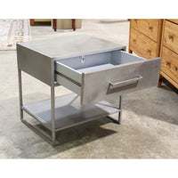 CB2 Steel Nightstand