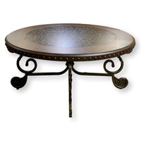 Ashley Embossed Round Coffee Table