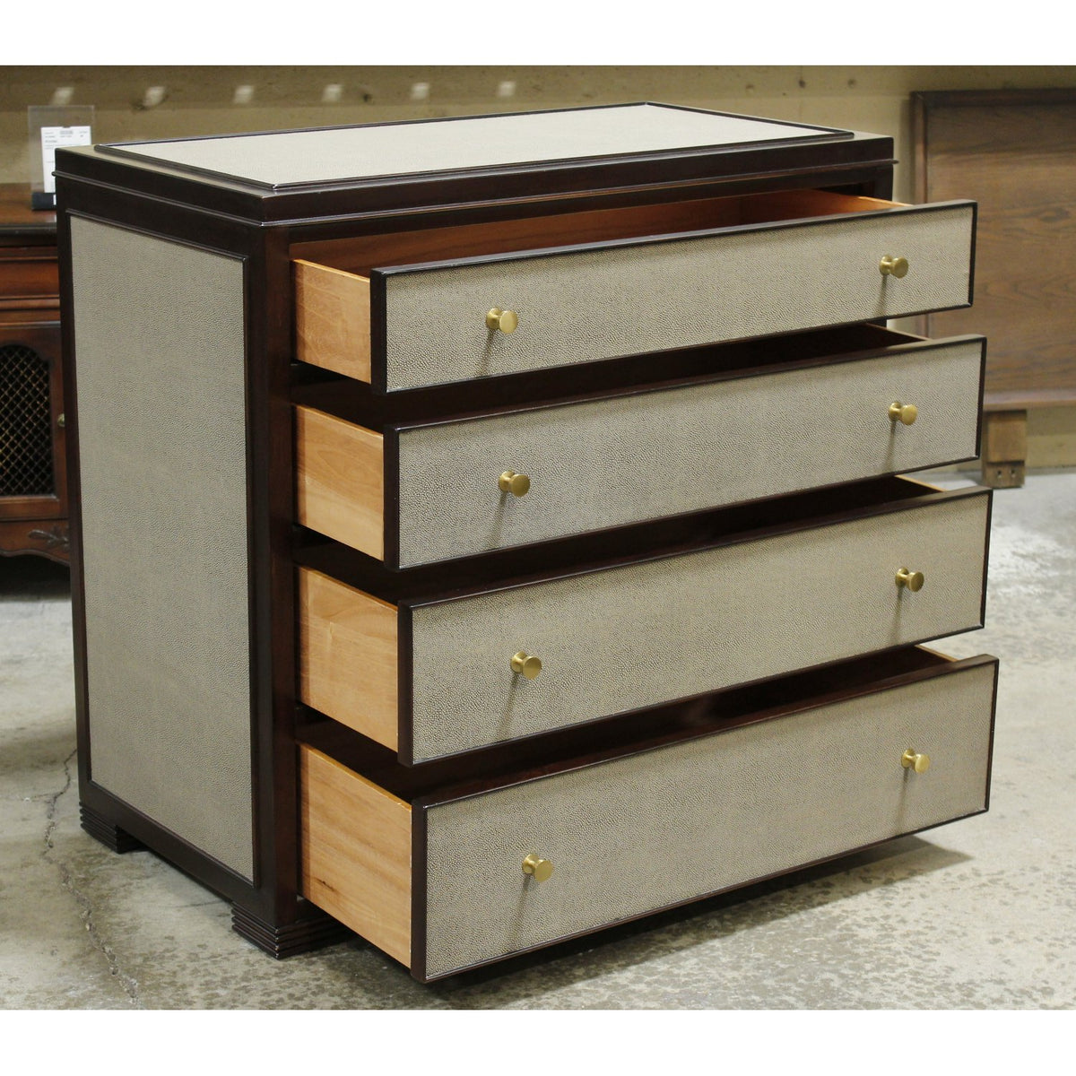 Stanley Shagreen Hall Chest