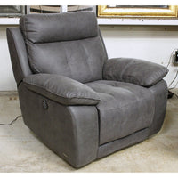 Voilino Dark Gray Power Recliner w/Adj. Headrest