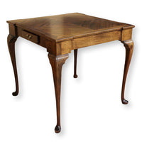 Mahogany Diamond Pattern Veneer Game Table