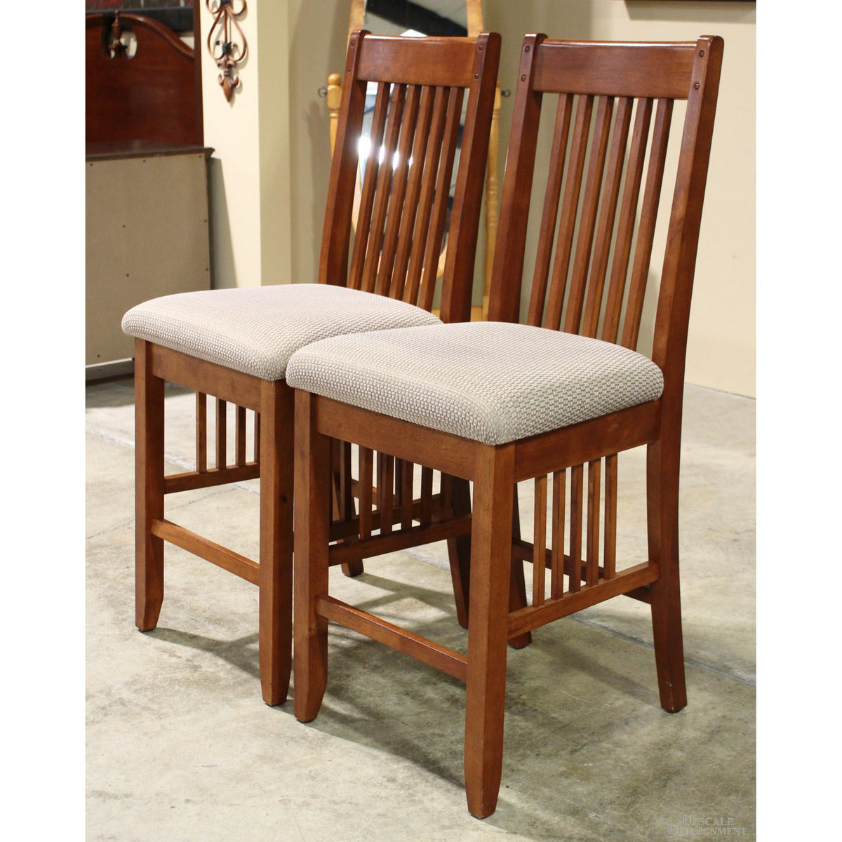 Green River Lumber Co. Pair of Mission Counter Stools