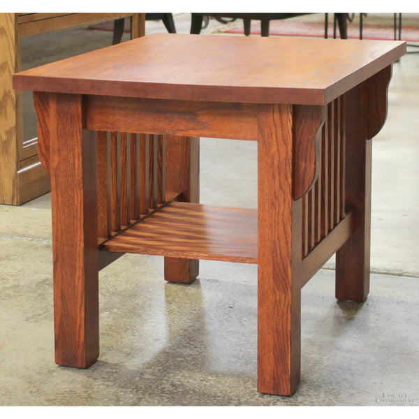Red Oak Mission Style End Table
