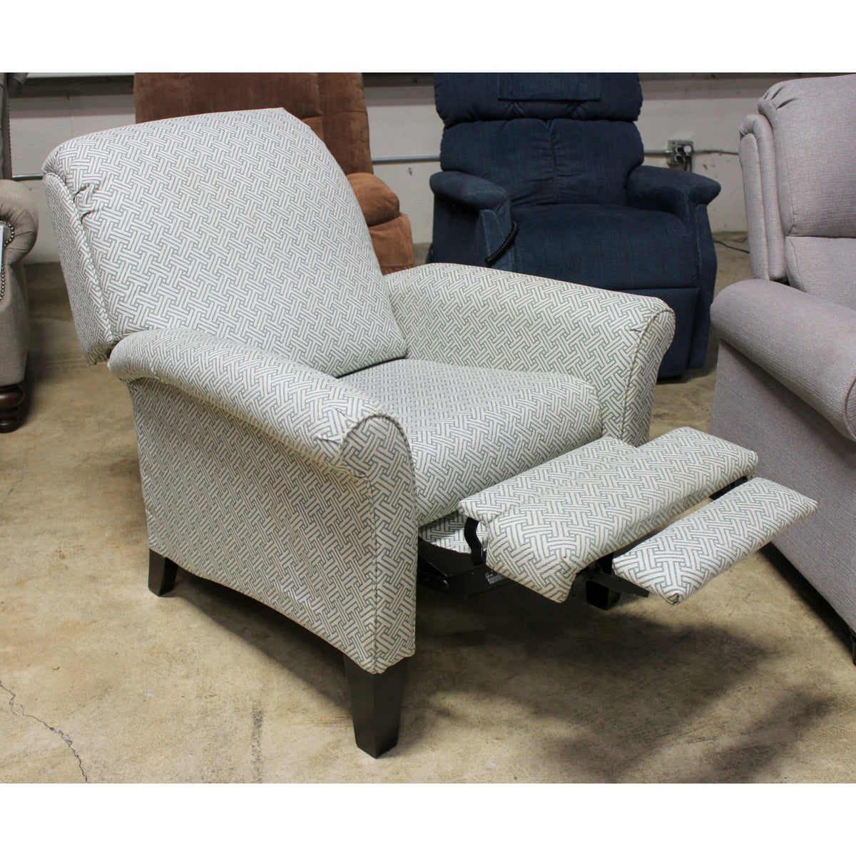 La-Z-Boy High-Leg Print Push Back Recliner