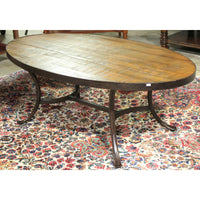 Emerald Home Oval Hand-Hewn Coffee Table