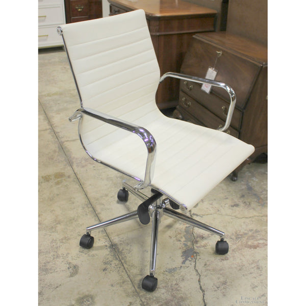 White & Chrome Task Chair