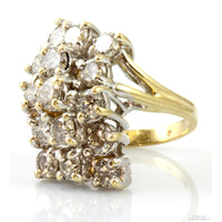 5.00ctw Diamond Cascading Waterfall 14K Cocktail Ring