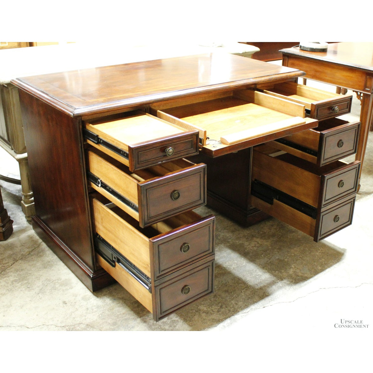 Hooker 'Seven Seas' Double Pedestal Desk