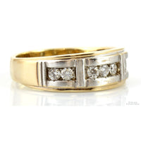 Jared Jewelry .54ctw Diamond 14K Two-Tone Gold Men's Ring