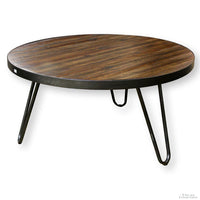 World Market Round Rustic Coffee Table