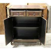 Handpainted Cabinet w/Columns