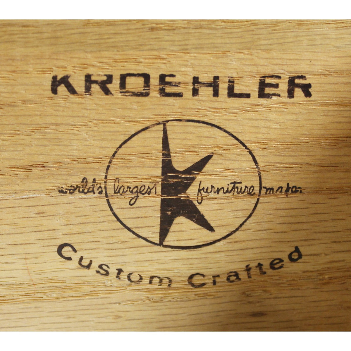 Kroehler Oak 6 Drawer Dresser