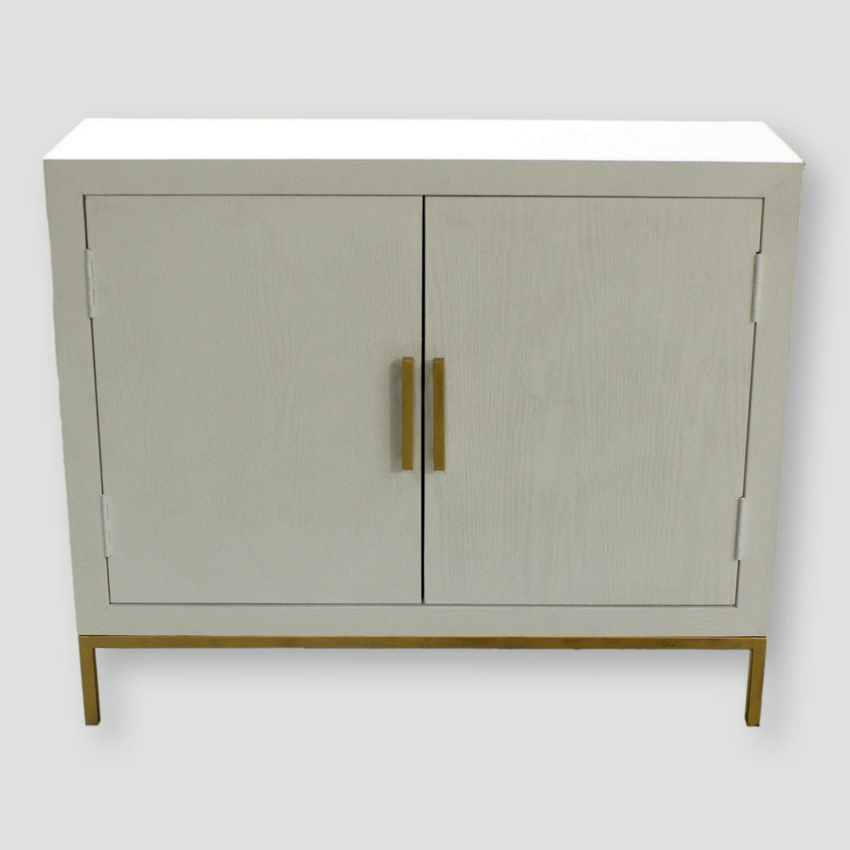 Uttermost White 2-Door Cabinet