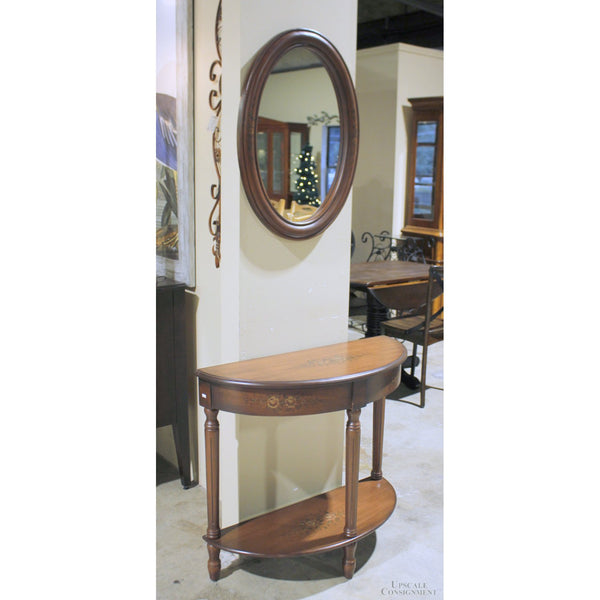 Stein World Demilune Table w/Mirror