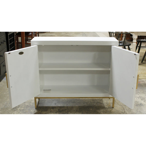 Uttermost White 2-Door Cabinet